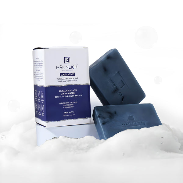 Anti Acne Soap with 2% Salicylic Acid | 75g Pack of 2