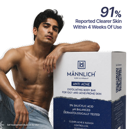 Anti Acne Soap with 2% Salicylic Acid | 75g Pack of 2